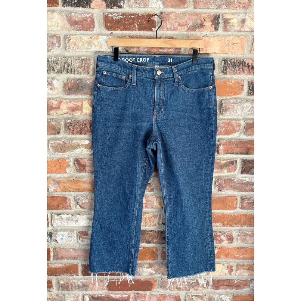J. Crew Demi Boot Crop Jeans Raw Hem, 31